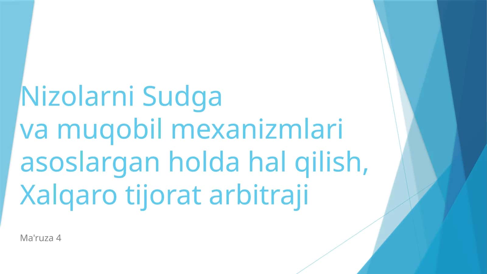 Nizolarni Sudgava muqobil mexanizmlari asoslargan holda hal qilish, Xalqaro tijorat arbitraji 1