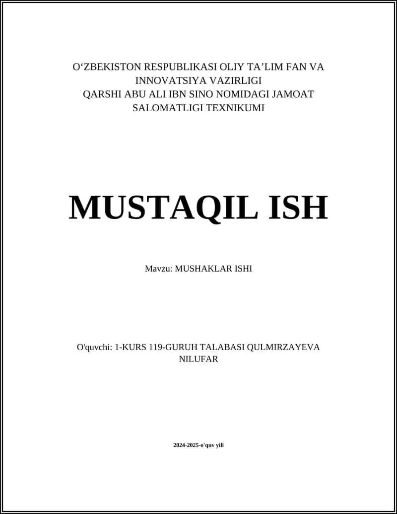 Mushaklar anatomiyasi