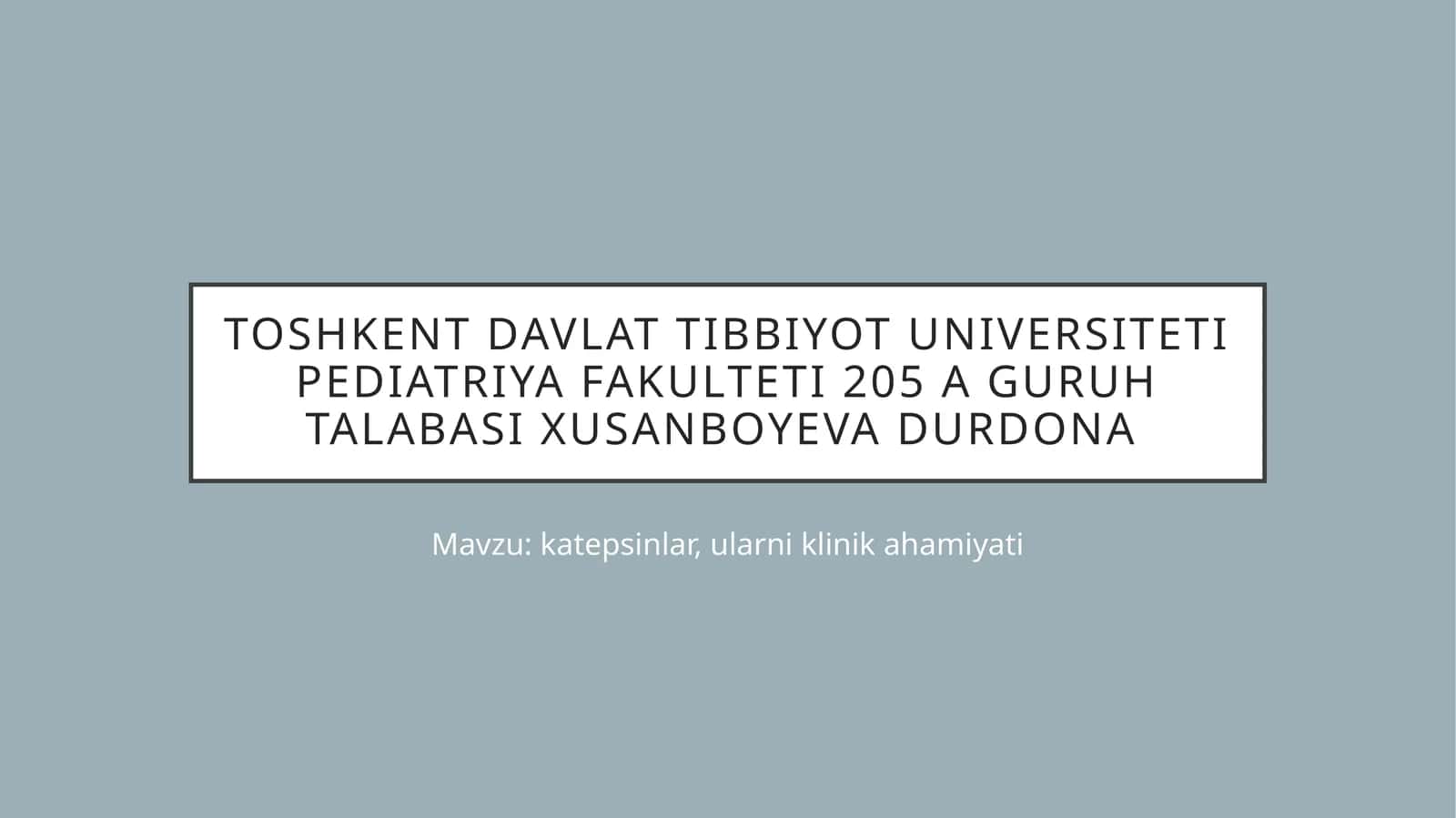 katepsinlar, ularni klinik ahamiyati 1