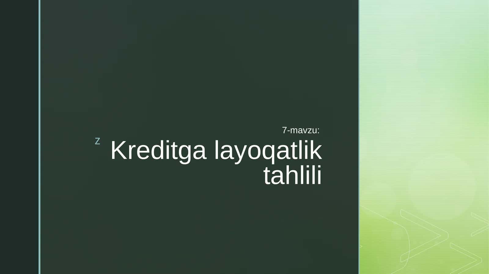 Қоплаш коэффициенти 1
