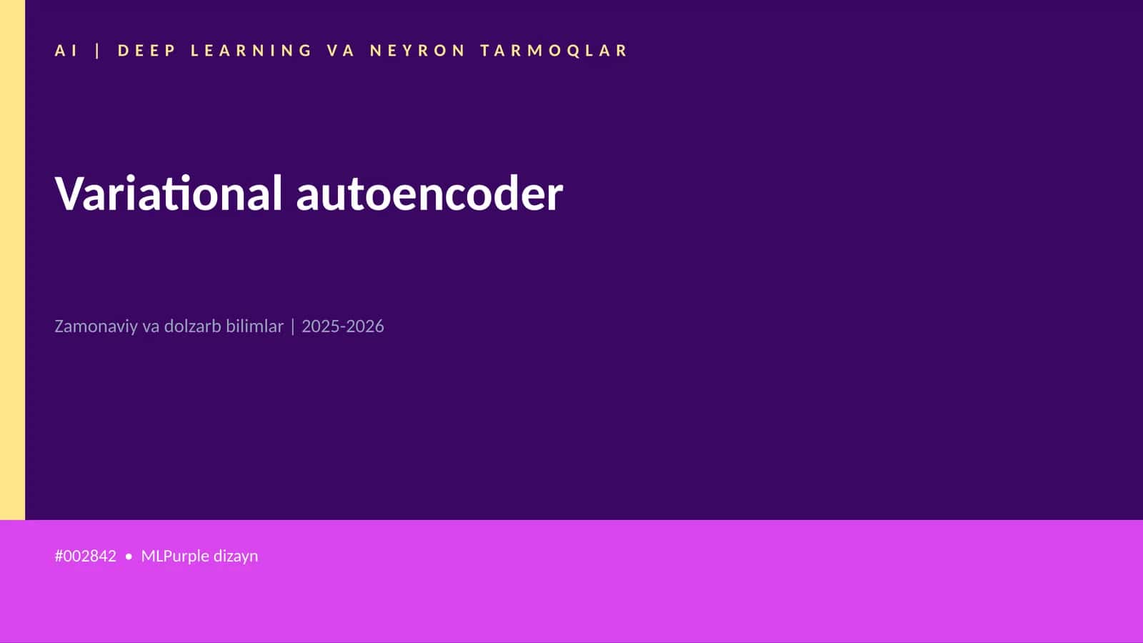 Variational autoencoder 1