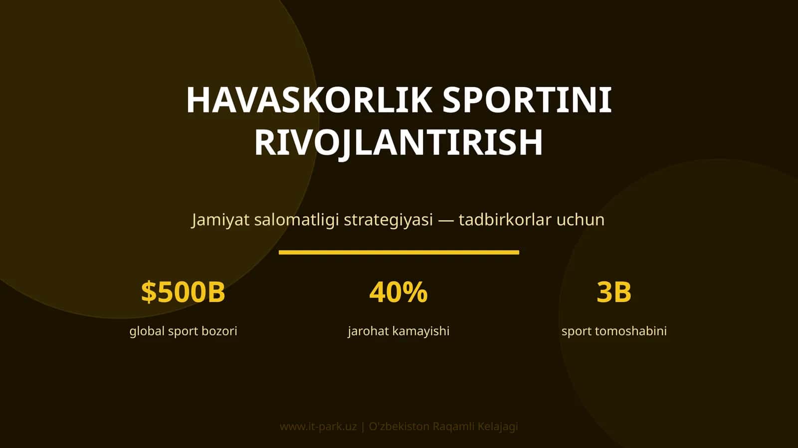 Havaskorlik sportini rivojlantirish 1