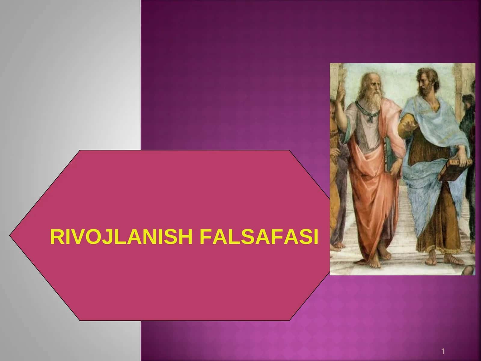 RIVOJLANISH FALSAFASI 1