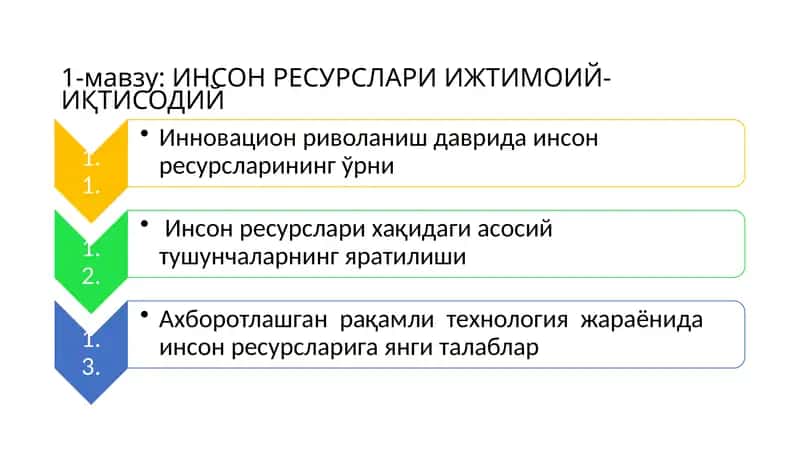 ИНСОН РЕСУРСЛАРИ ИЖТИМОИЙ-ИҚТИСОДИЙ 1