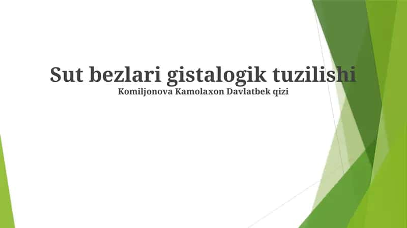 Tuprik bezlari gistalogik tuzilishi 1