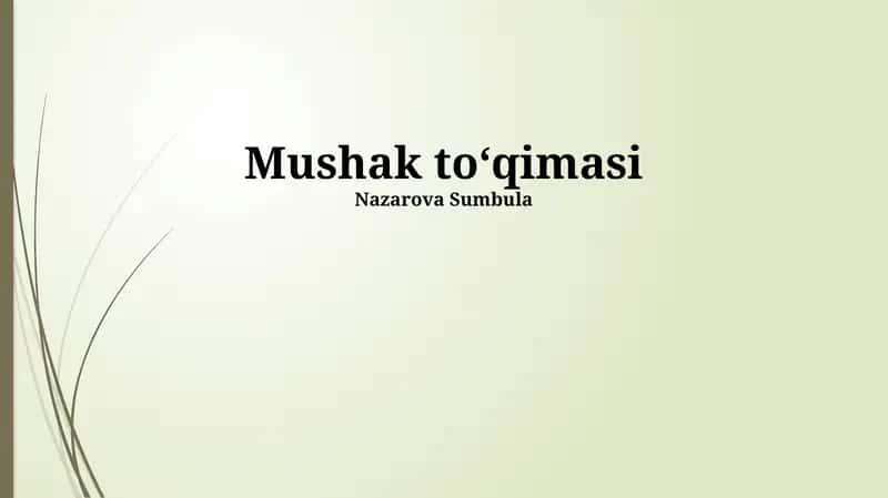 Mushak toʻqimasi 1