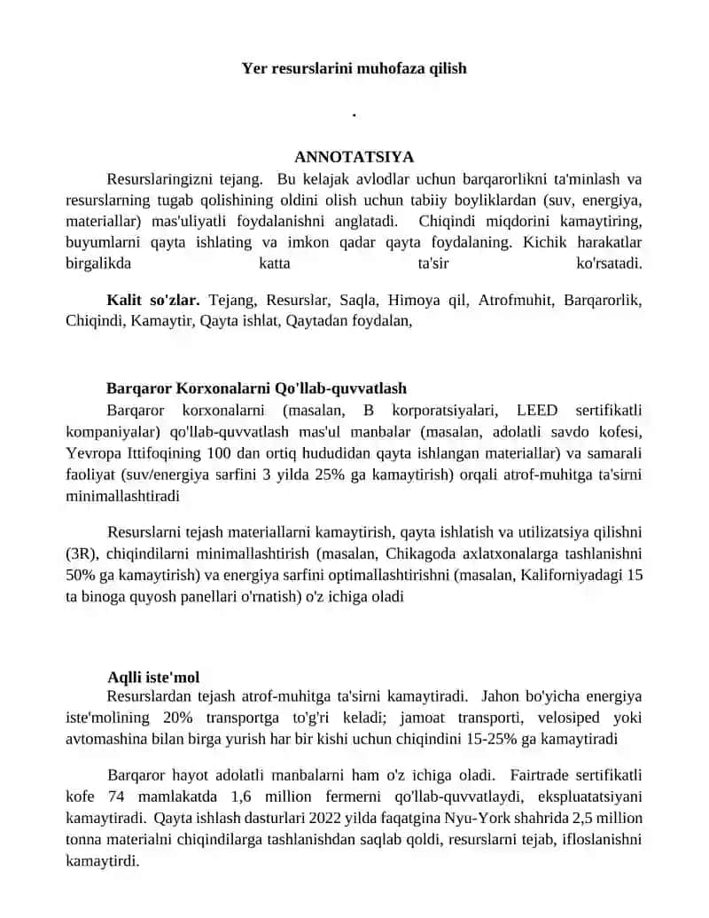 Barqaror Korxonalarni Qo'llab-quvvatlash