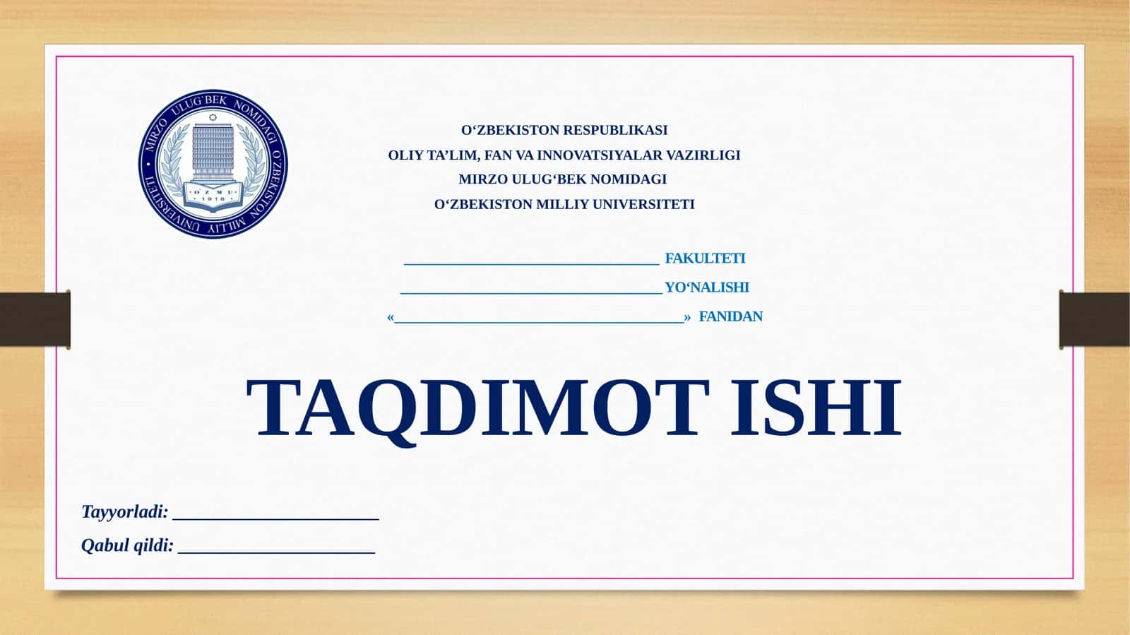 OILA VA SHAXSNI OʻRGANISHDA MAXSUS KUZATISHNI OʻTKAZISH 1