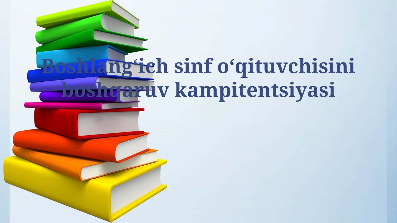 Boshlangʻich sinf oʻqituvchisini boshqaruv kampitentsiyasi 1