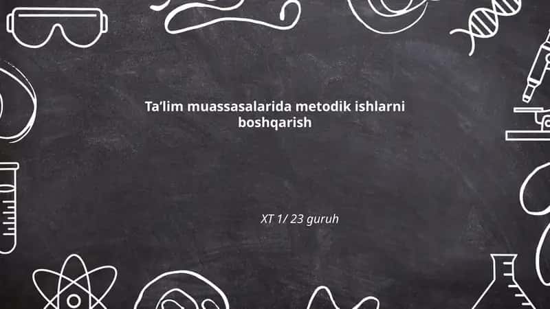 Metodik kengashlar ta'lim muassasalarida 1