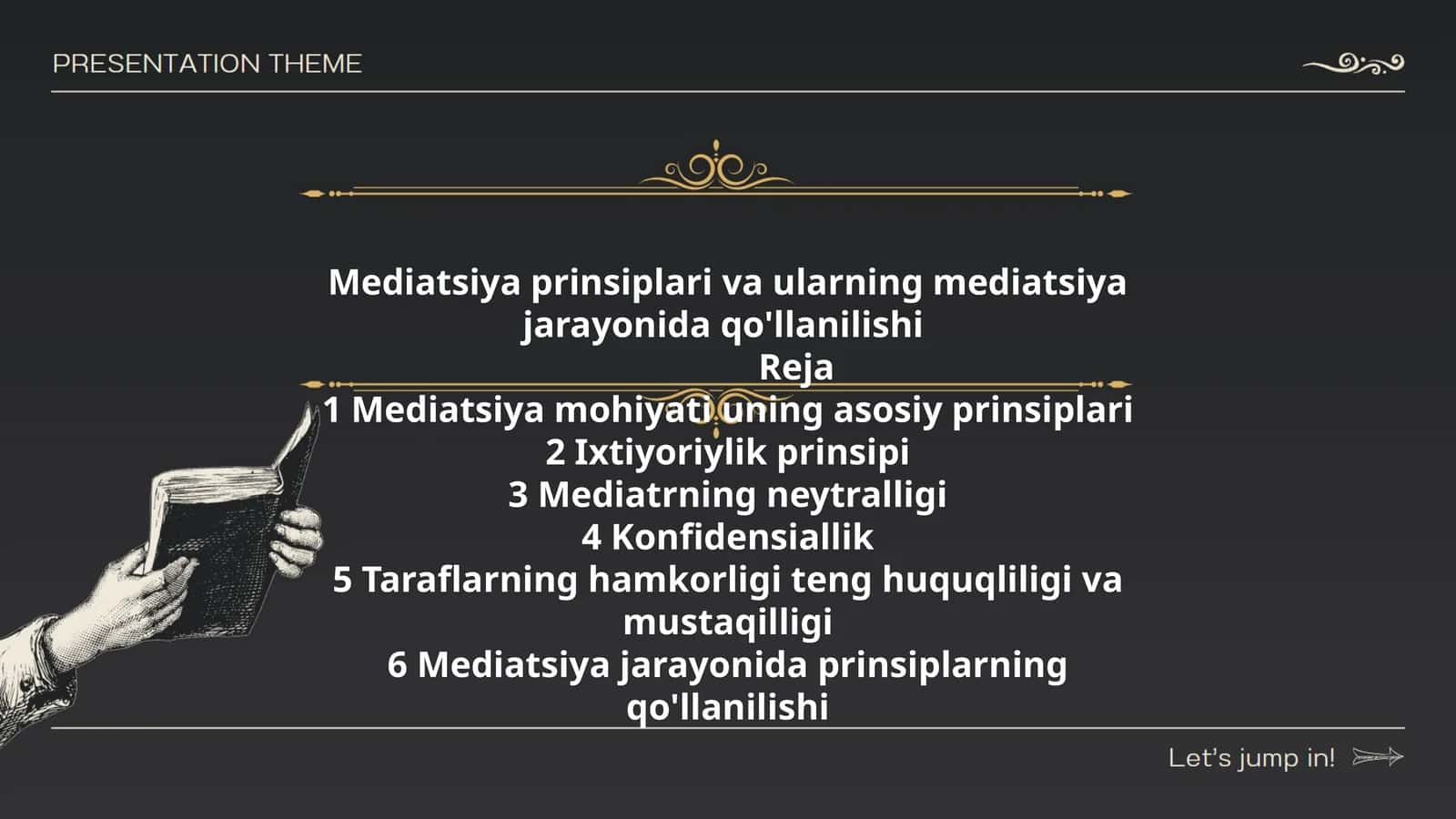 Mediatsiya prinsiplari va ularning mediatsiya jarayonida qo'llanilishi 1