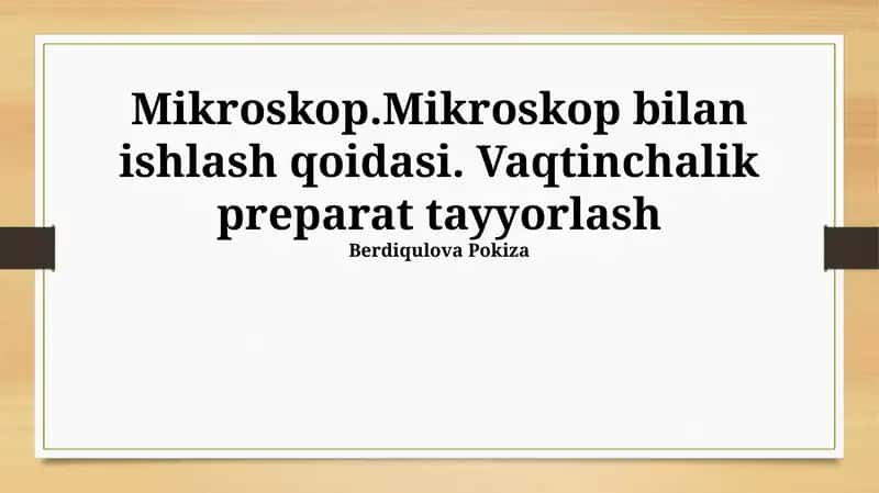 Mikroskop 1