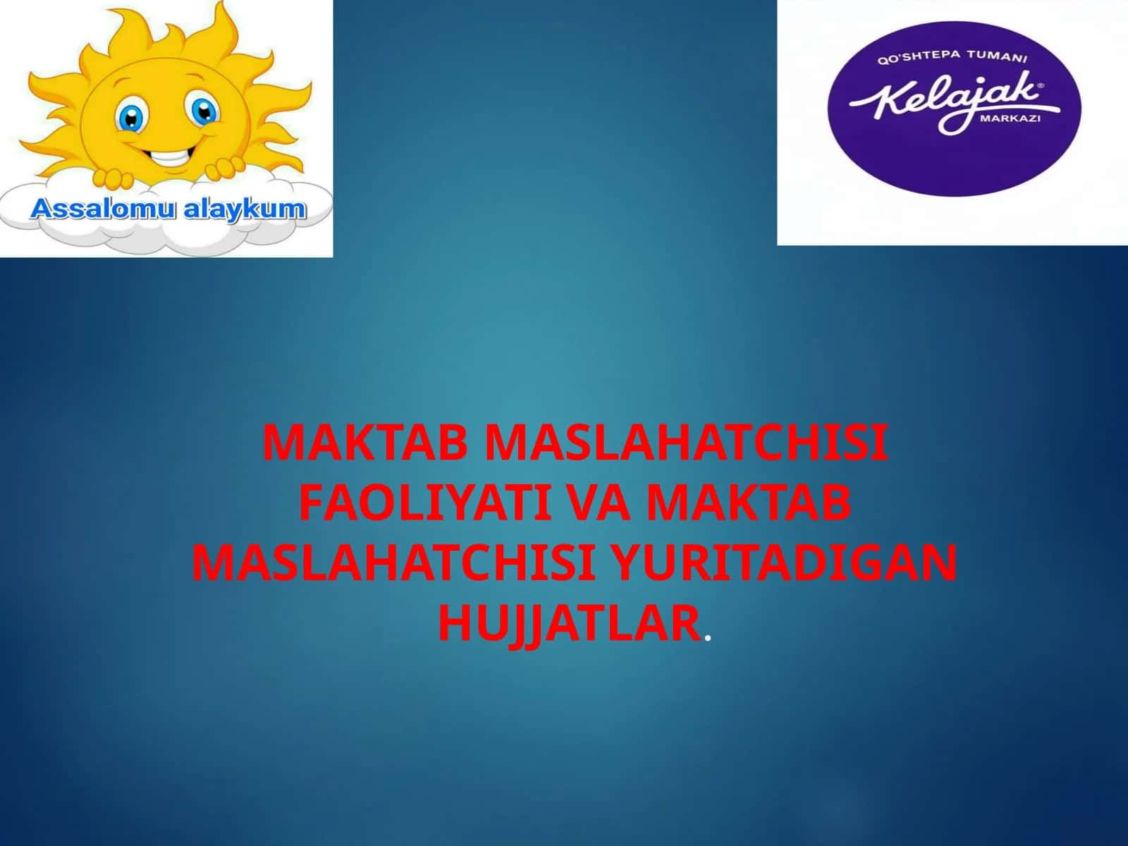 MAKTAB MASLAHATCHISI HUJJATLARI 2026 YIL 1