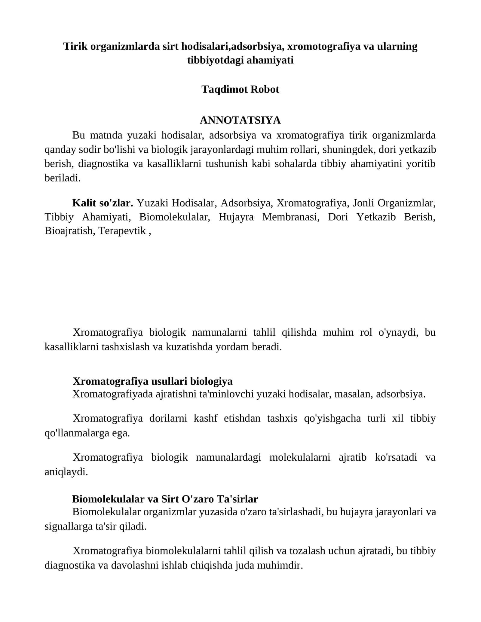 Xromatografiya biologiya 1