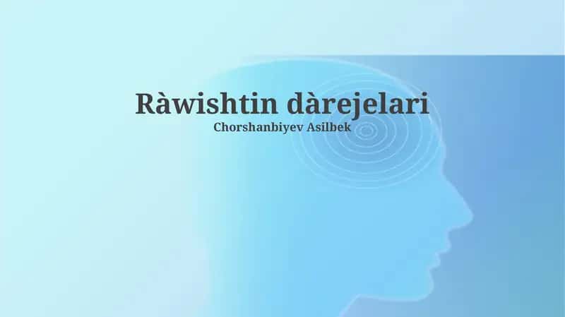Ràwishtin dàrejelari 1