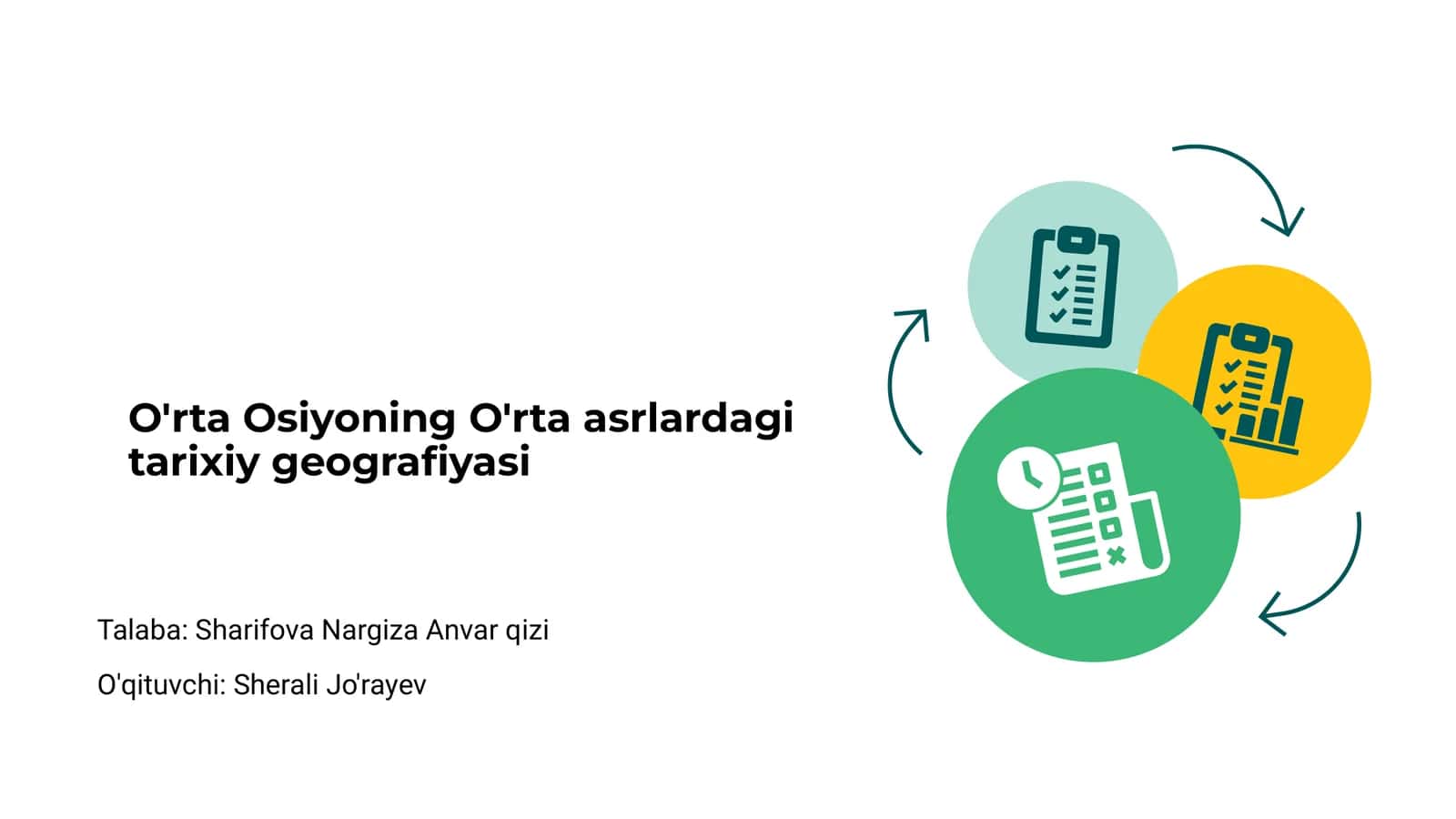 O'rta Osiyoning O'rta asrlardagi tarixiy geografiyasi 1