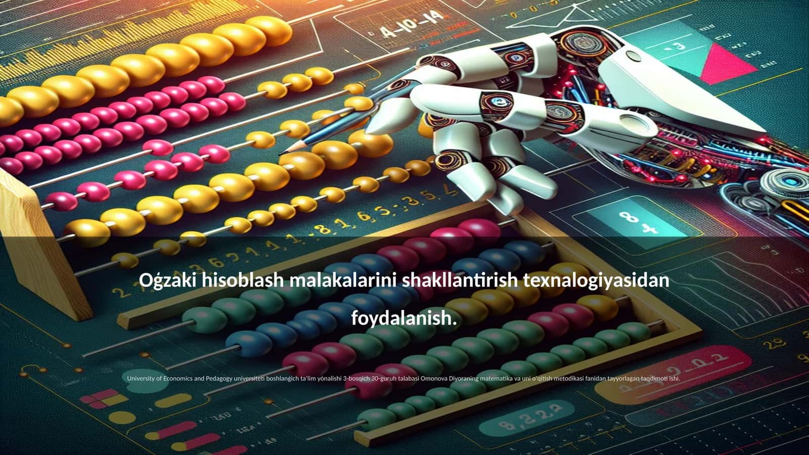 Oģzaki hisoblash malakalarini o'rganish tarixi 1