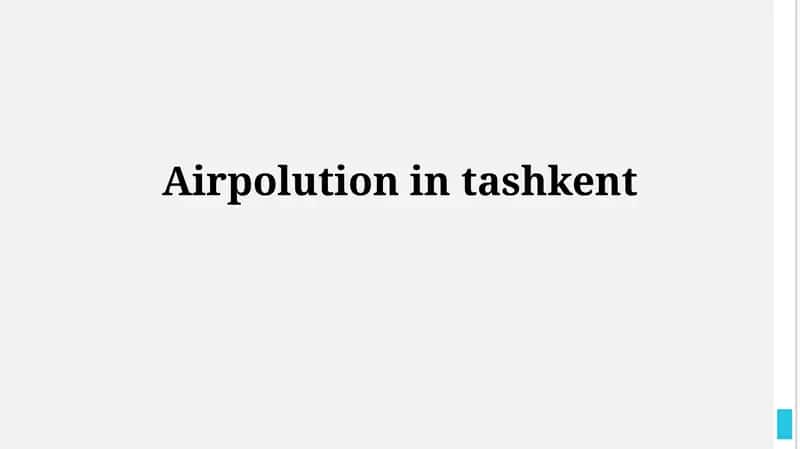 Airpolution intashkent 1