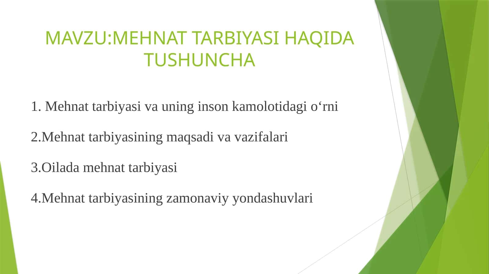 MEHNAT TARBIYASI HAQIDA TUSHUNCHA 1