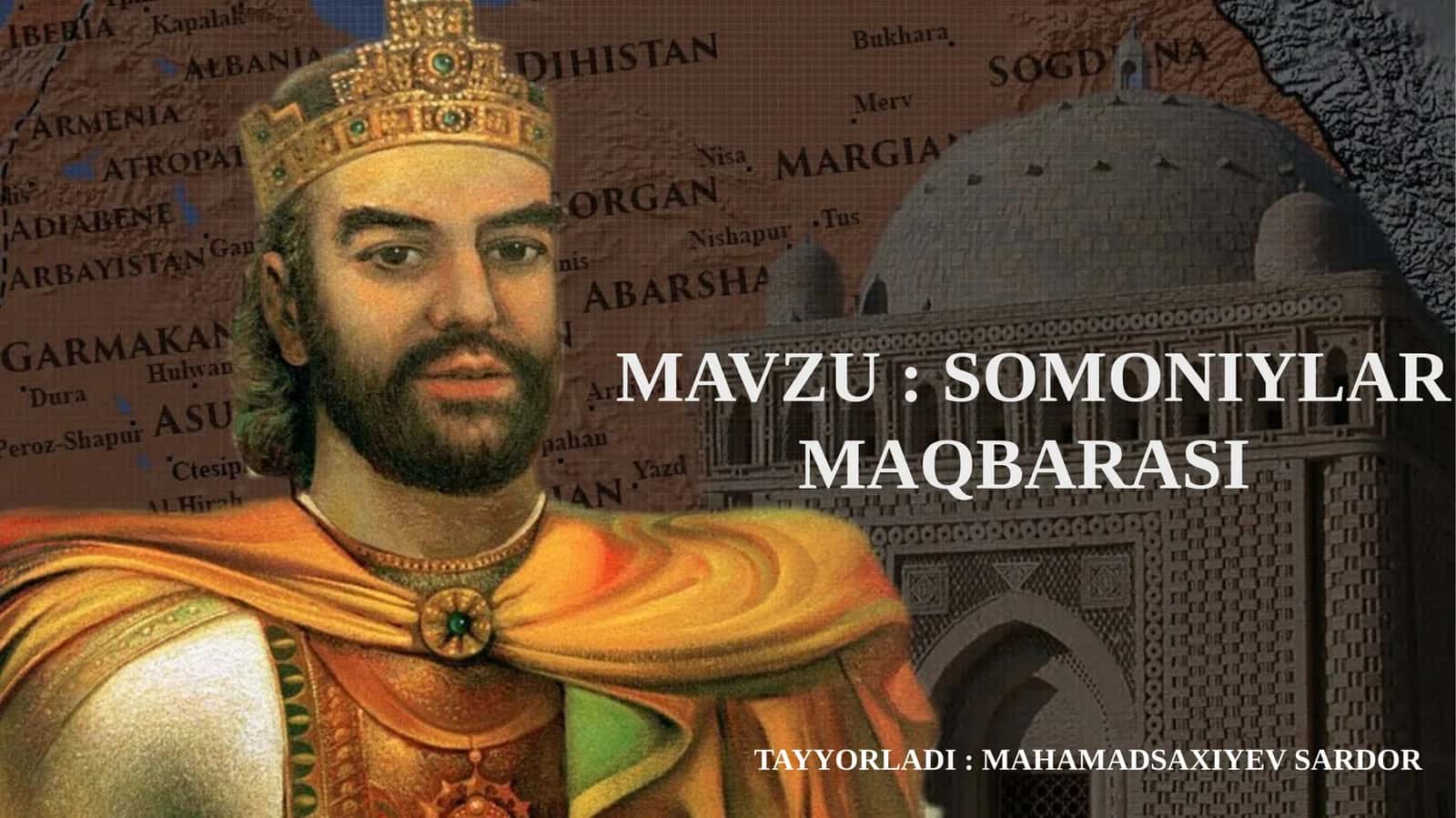 SOMONIYLAR MAQBARASI 1