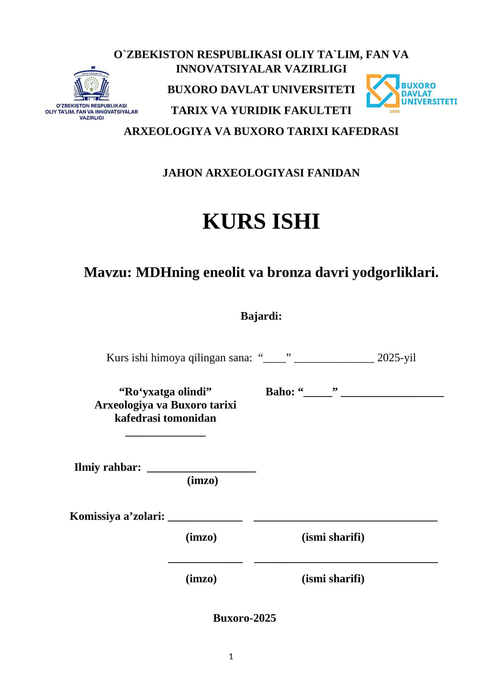 MDHning eneolit va bronza davri yodgorliklari 1