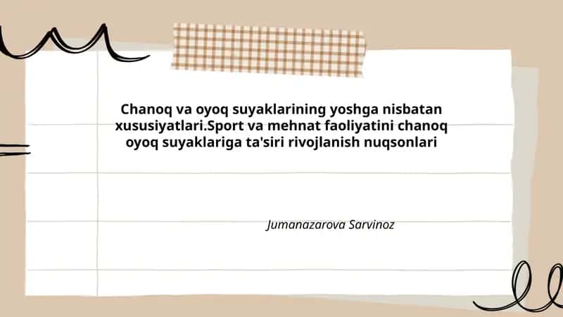 Chanoq va oyoq suyaklari 1