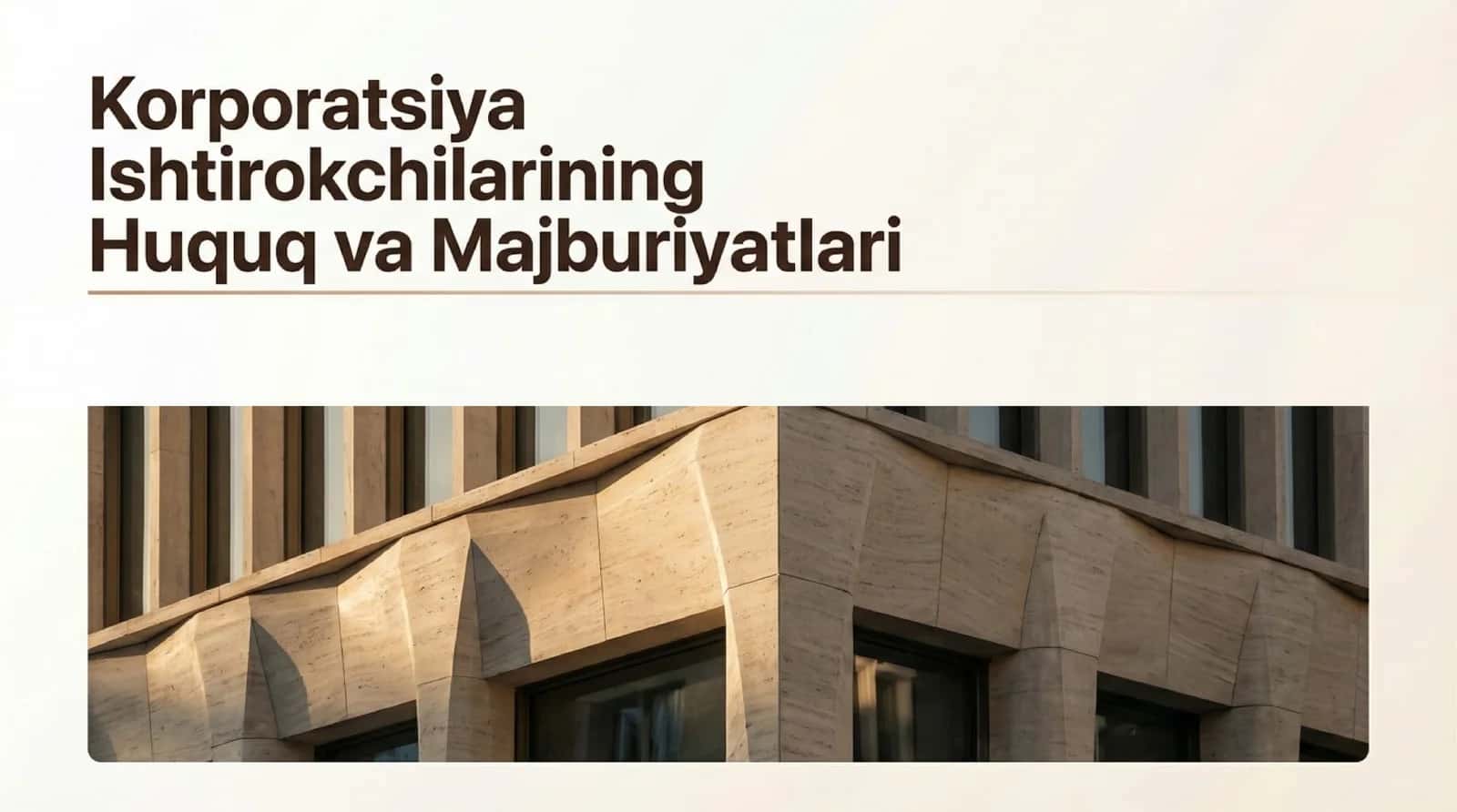 Korporatsiya ishtirokchilarining huquq va majburiyatlari 1