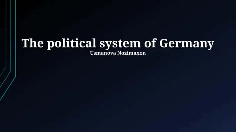 Germany's Political Foundations: From History to Basic Law 1