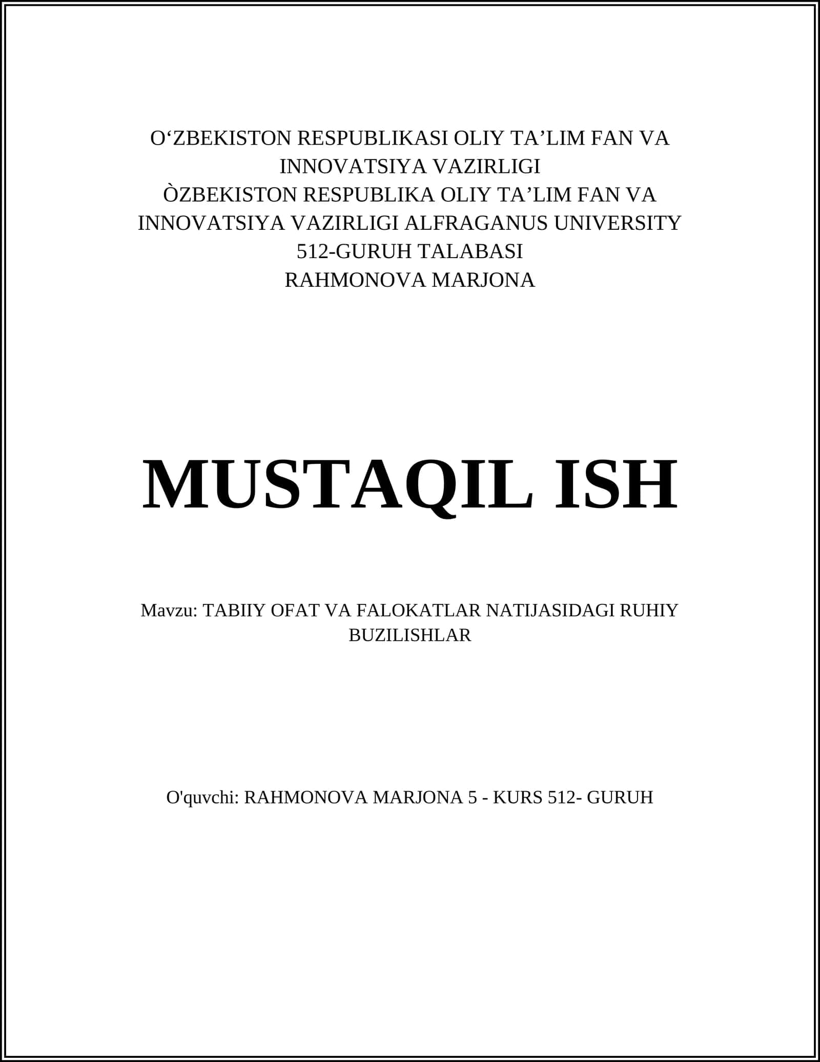 TABIIY OFAT VA FALOKATLAR NATIJASIDAGI RUHIY BUZILISHLAR 1