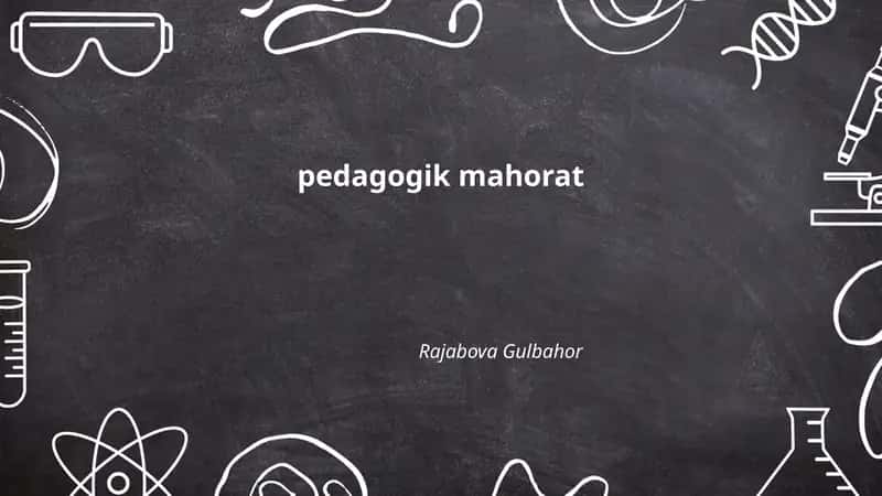 pedagogik mahorat 1