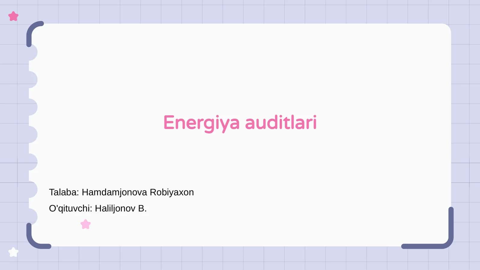 Energiya auditlari 1