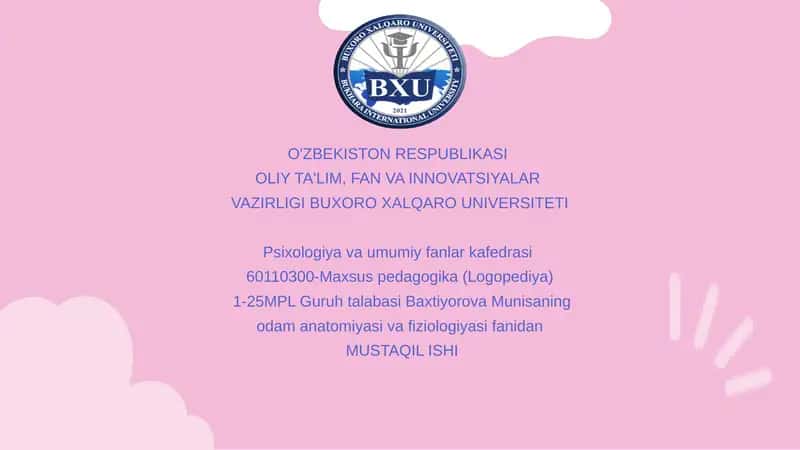 Fiziologiya fanining rivojlanish tarixi 1