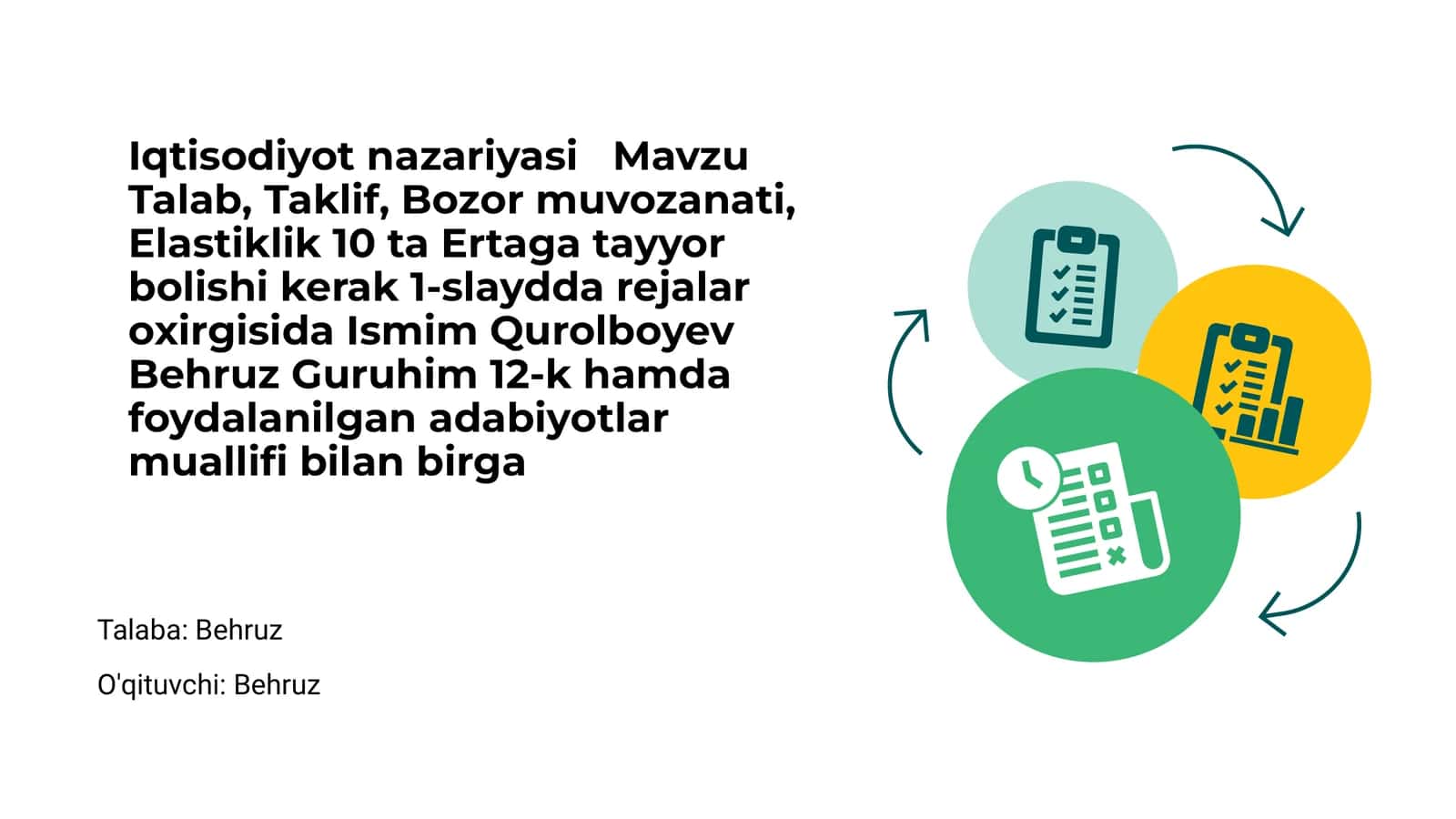 Iqtisodiyot Nazariyasiga Kirish 1