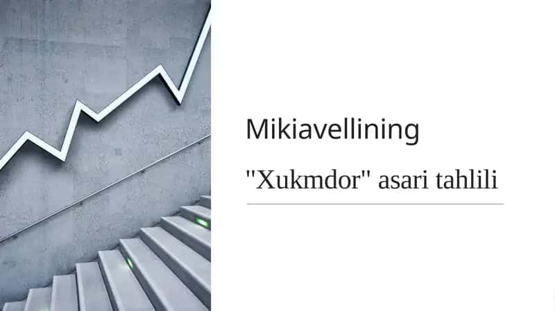 Mikiavellining "Xukmdor" asaritahlili 1