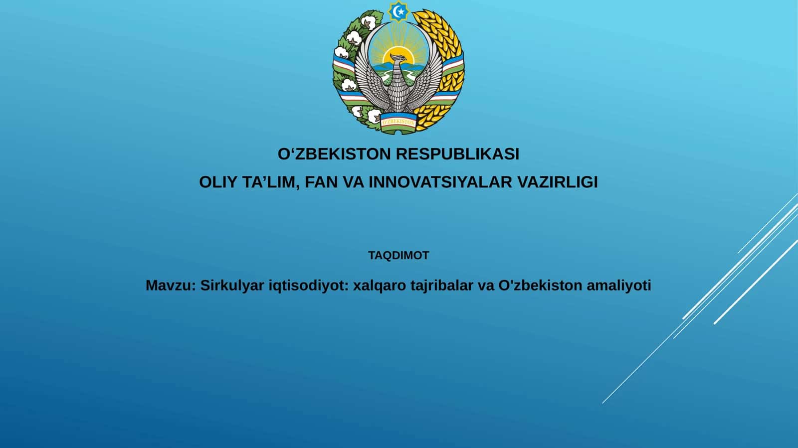 Aylana iqtisodiyot: Xalqaro tajriba 1
