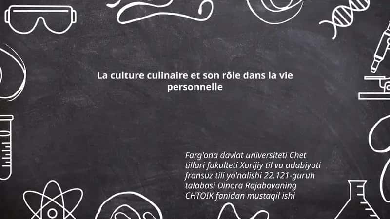 La culture culinaire et son rôle dans la vie personnelle 1