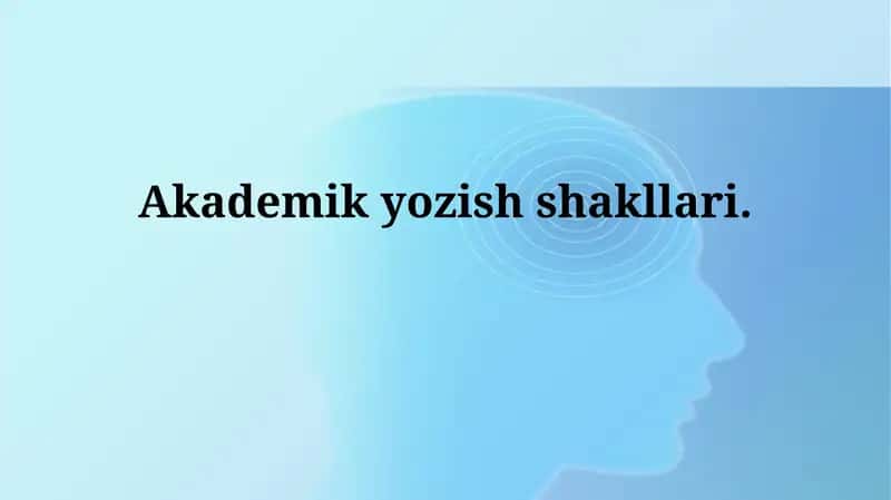 Ilmiy yozuv uslublari turlari 1