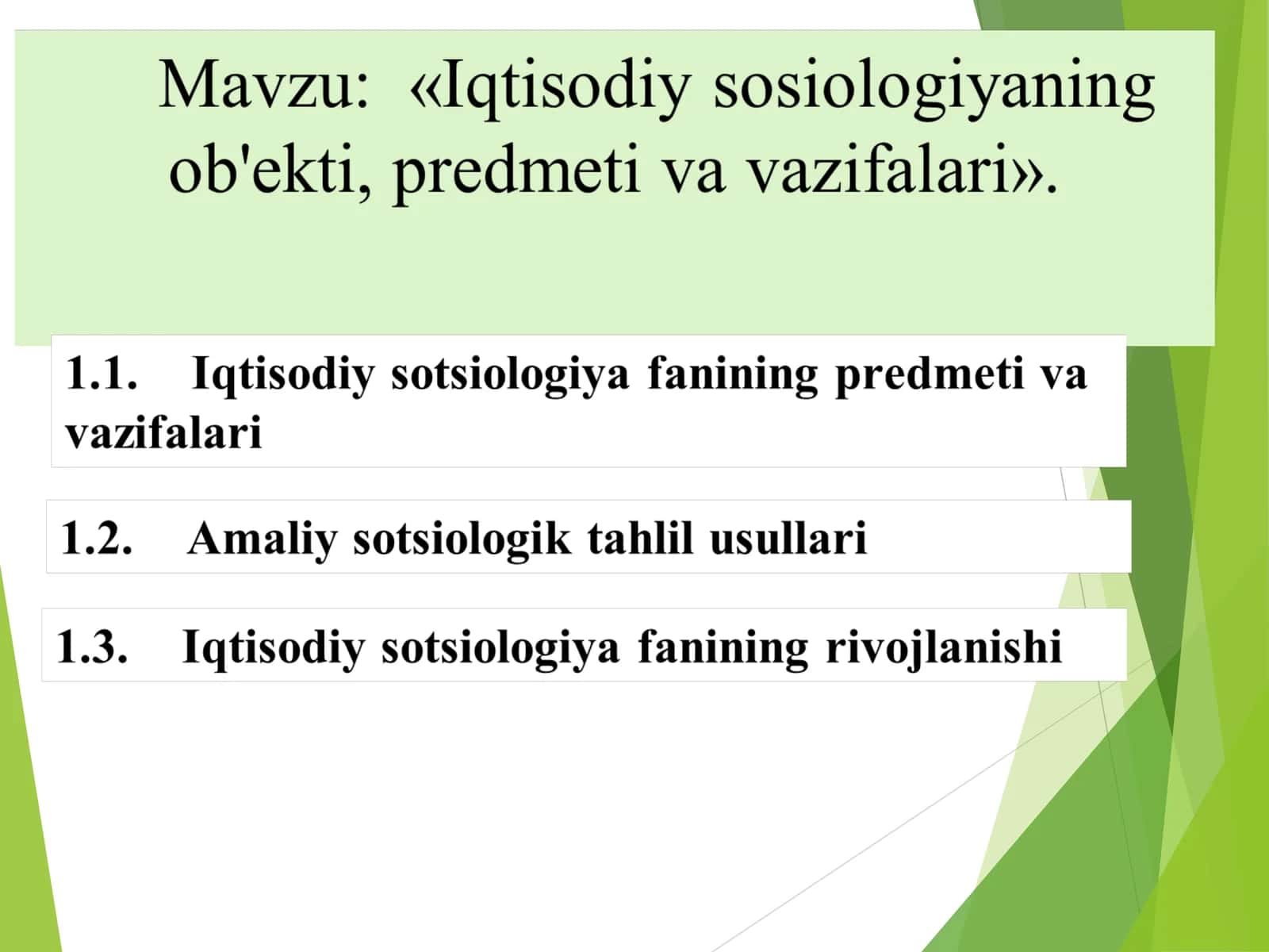 Iqtisodiy sotsiologiya 1