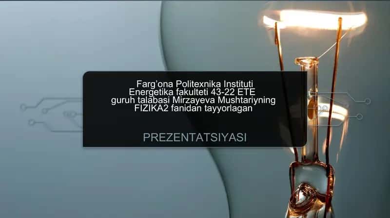 Termoelektron emissiya Prezentatsiyasi 1