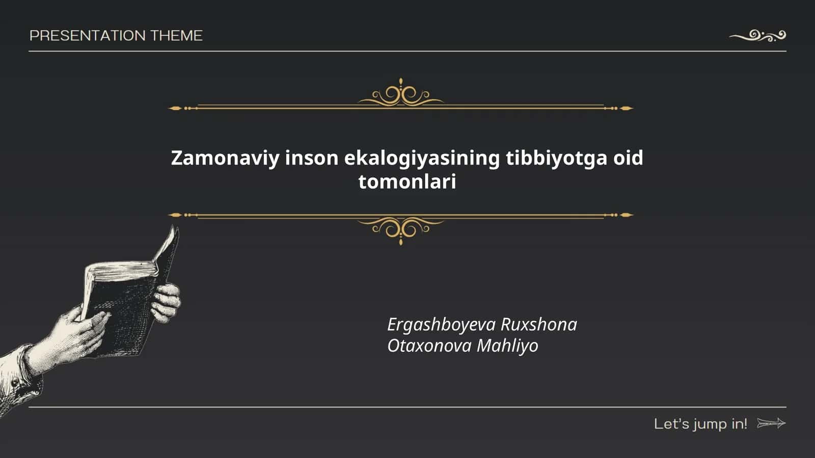 Zamonaviy inson ekalogiyasining tibbiyotga oid tomonlari 1