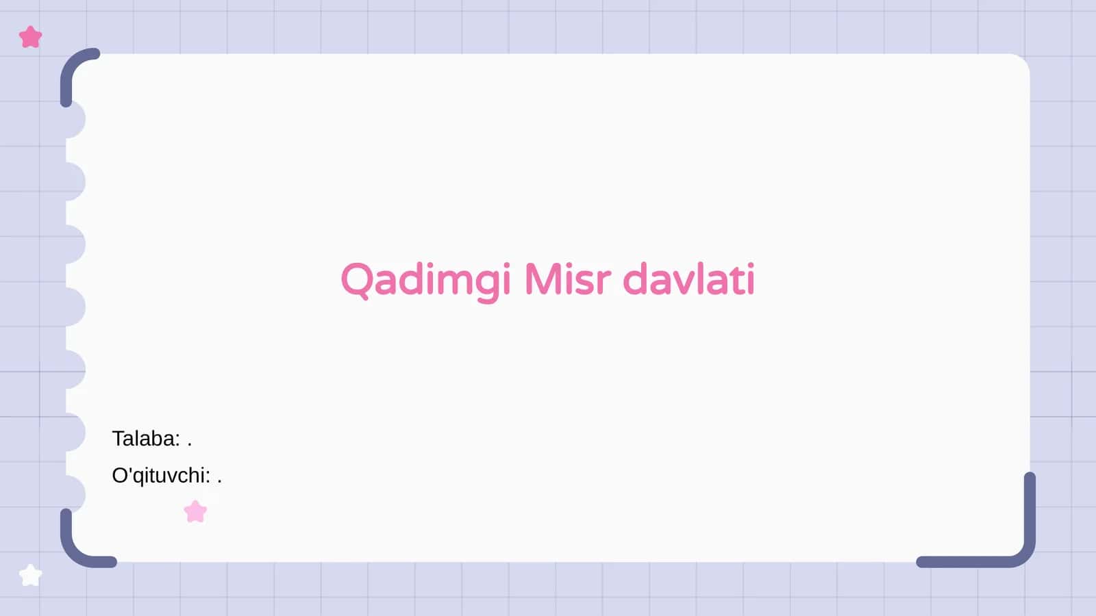 Qadimgi Misr davlati 1