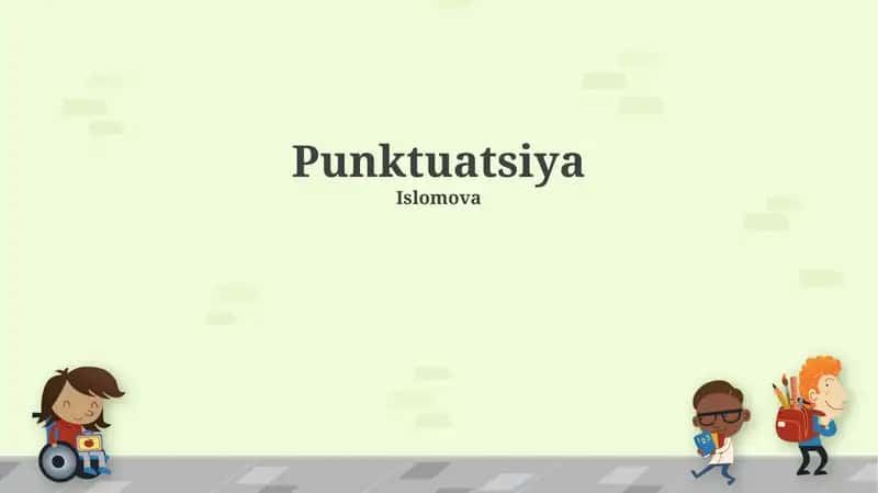 Punktuatsiya 1