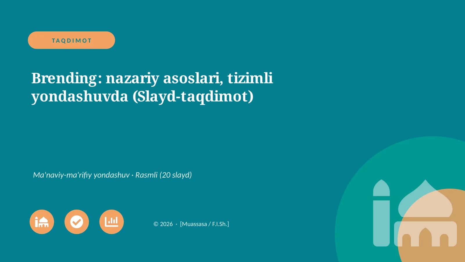 Brending: nazariy asoslari, tizimli yondashuvda (Slayd-taqdimot) 1