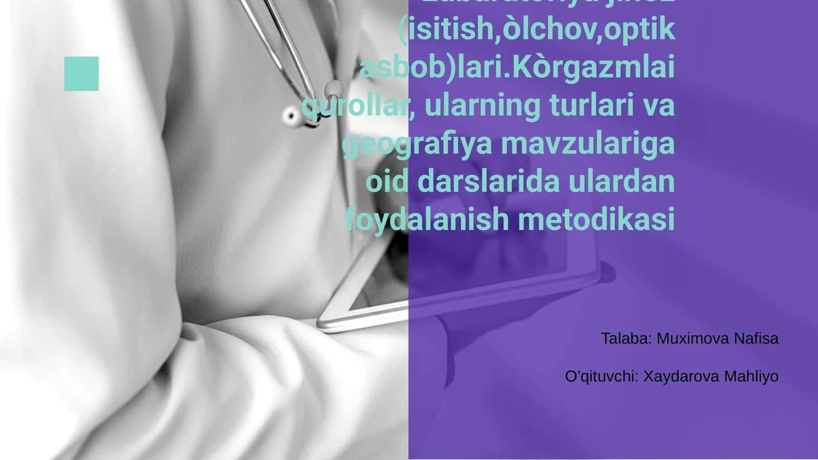 Labaratoriya jihoz (isitish, òlchov, optik asbob)lari 1