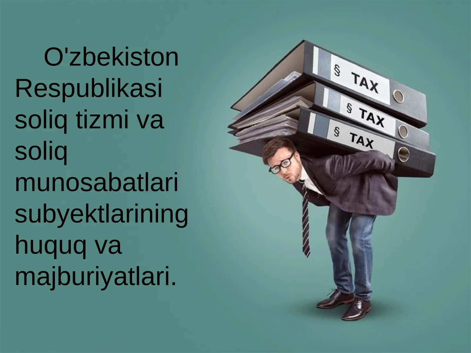 SOLIQLAR VA SOLIQLARGA TENGLASHTIRILGAN TO‘LOVLARGA UMUMIY TAVSIFNOMA 1