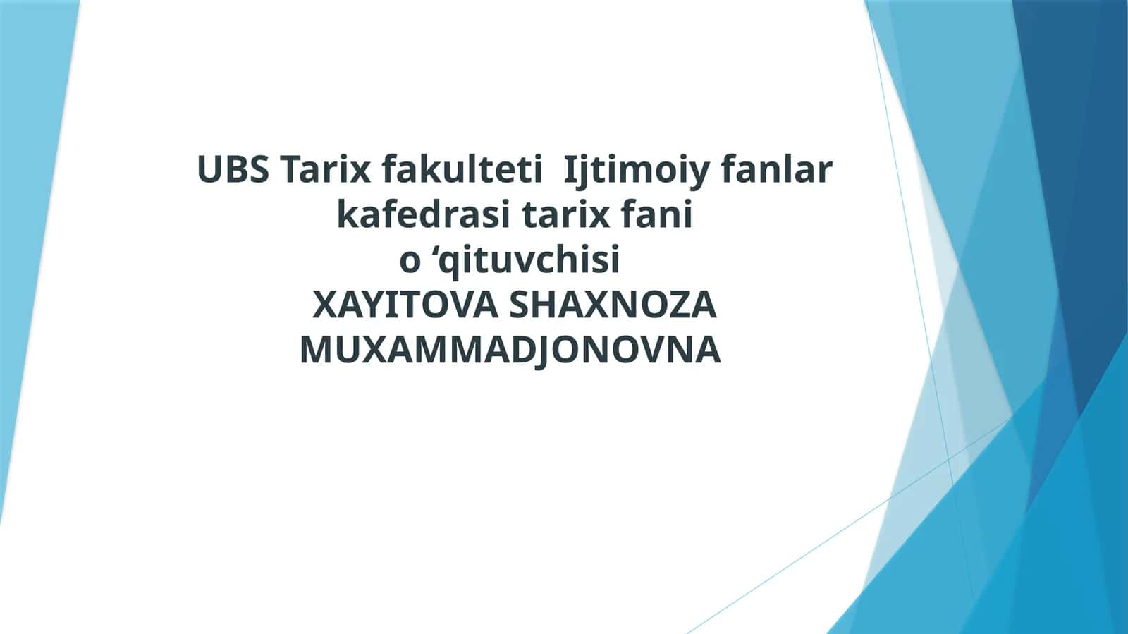 Yordamchi tarix fanlari 1