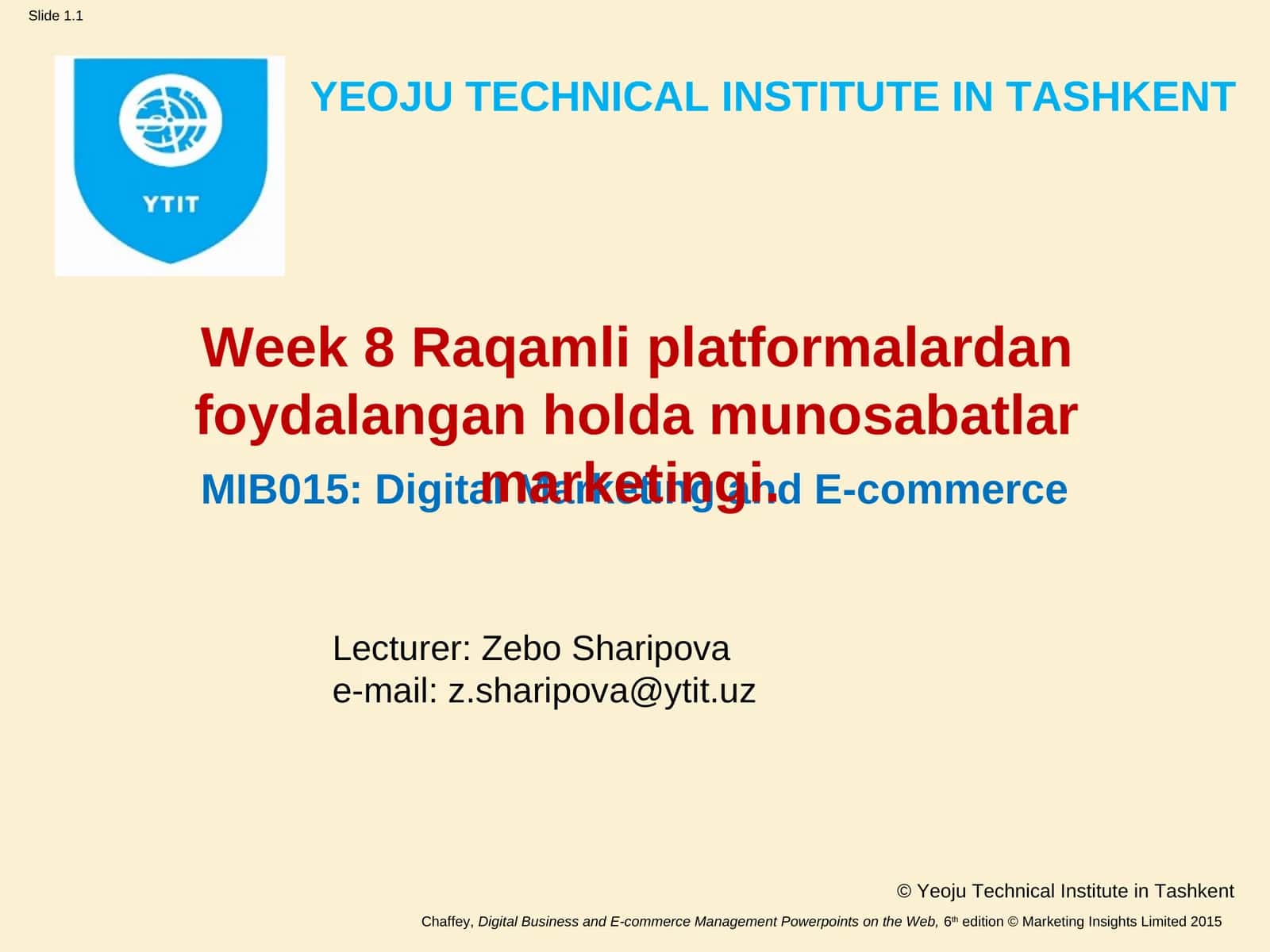 Raqamli platformalardan foydalangan holda munosabatlar marketingi 1