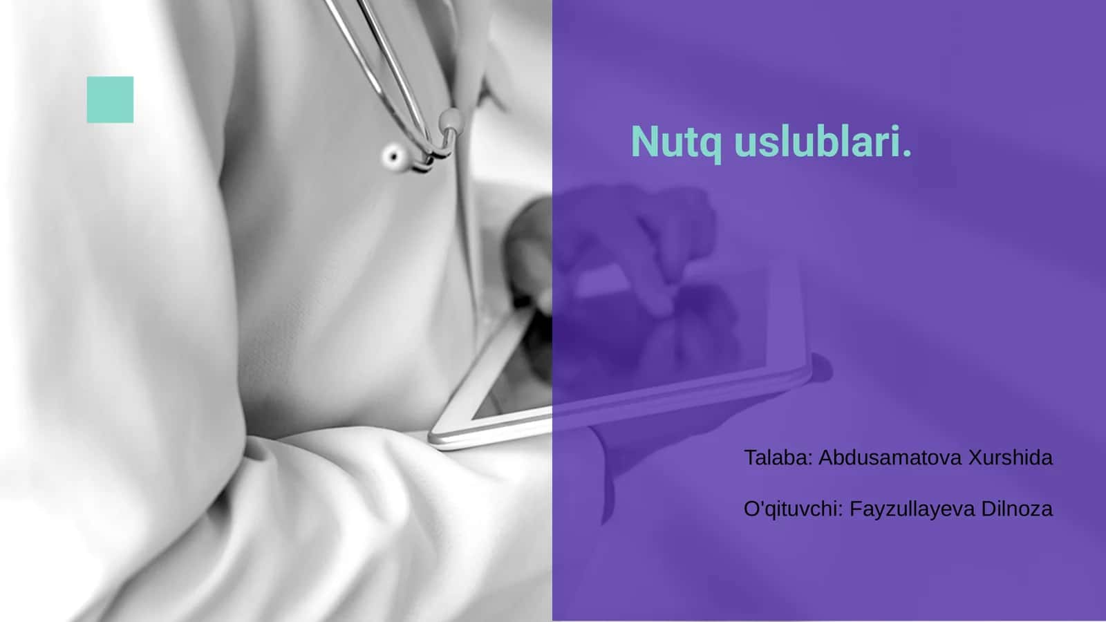 Nutq uslublari 1