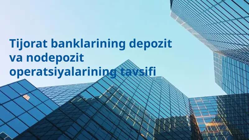 Depozit va Nodepozit Operatsiyalar 1