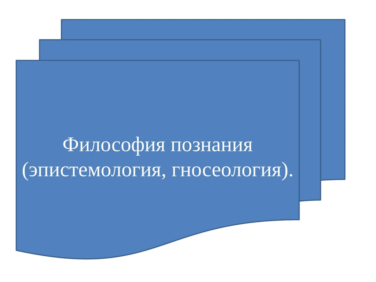 Философия познания (эпистемология, гносеология) 1
